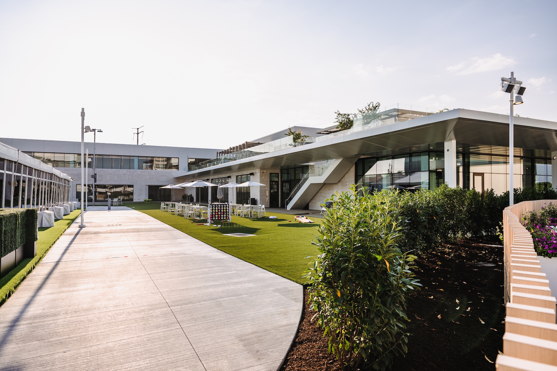 outdoor view of player building